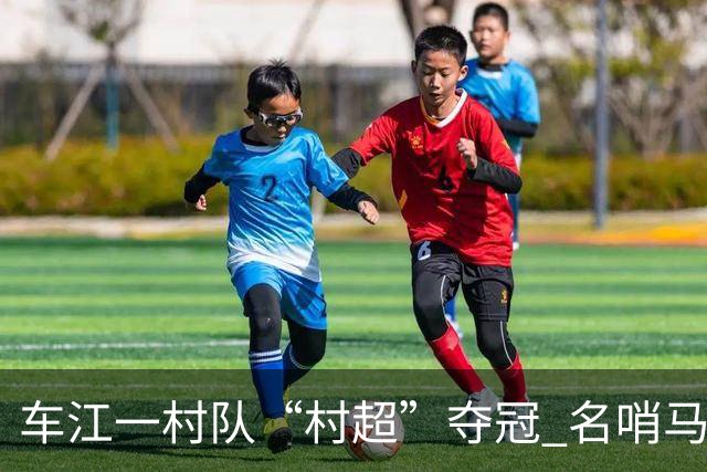 车江一村队“村超”夺冠 名哨马宁现场助阵
